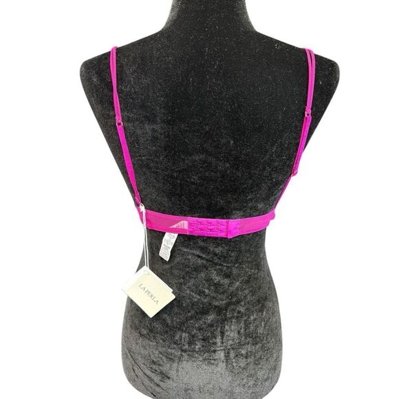 NWT La Perla Hot Pink Lace Bralette - Size 32B - Picture 7 of 9